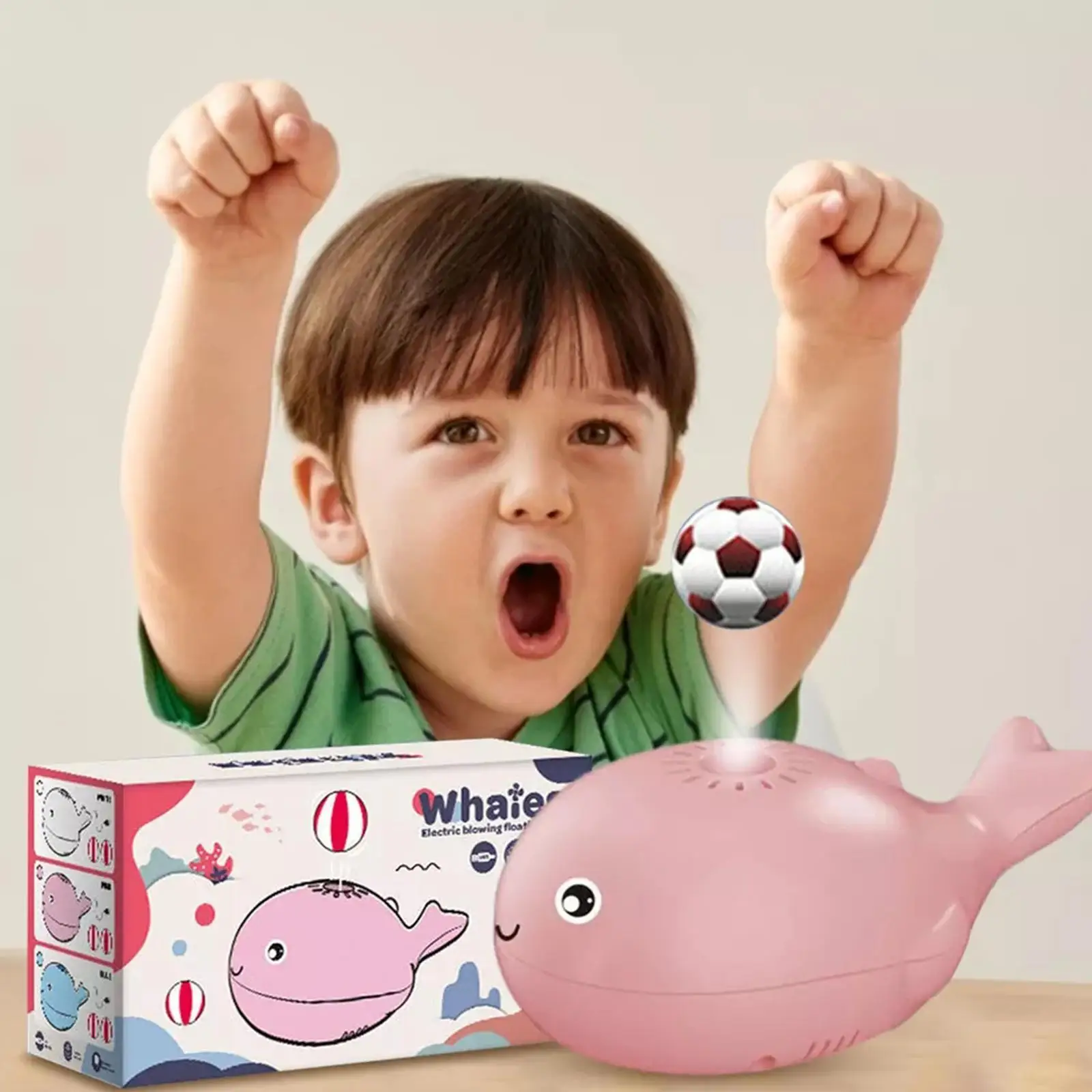 Cute Whale Floating Ball Usb Electric Blowing Funny Magical Accompany Toy Interesting Bath Toy For Baby Kids Gift H9t1