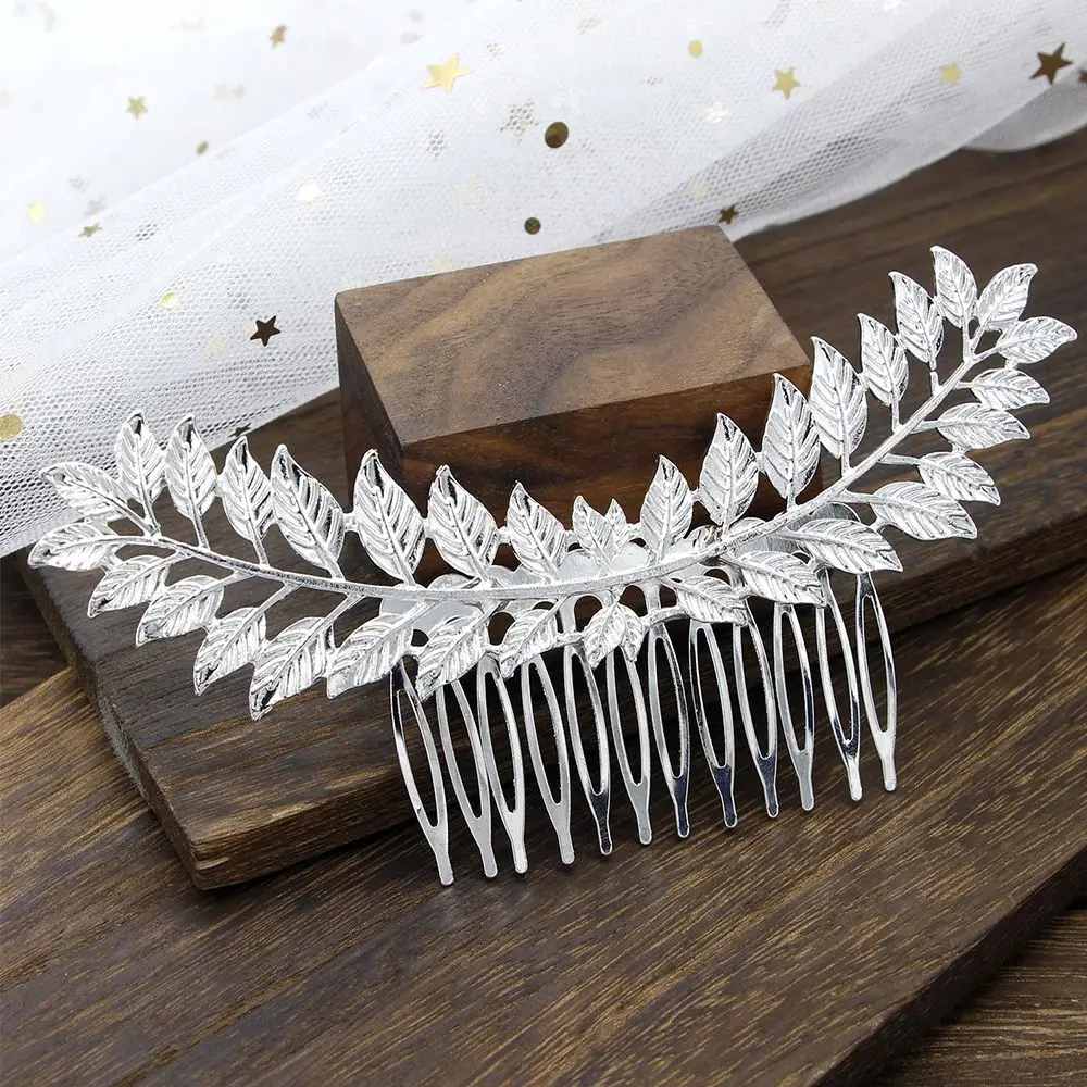 

Alloy Bride Leaves shape Bride Hair Comb Headwear Bridesmaid Wedding tiara Leaves headwear Hairpins Hair Comb Disk Hair