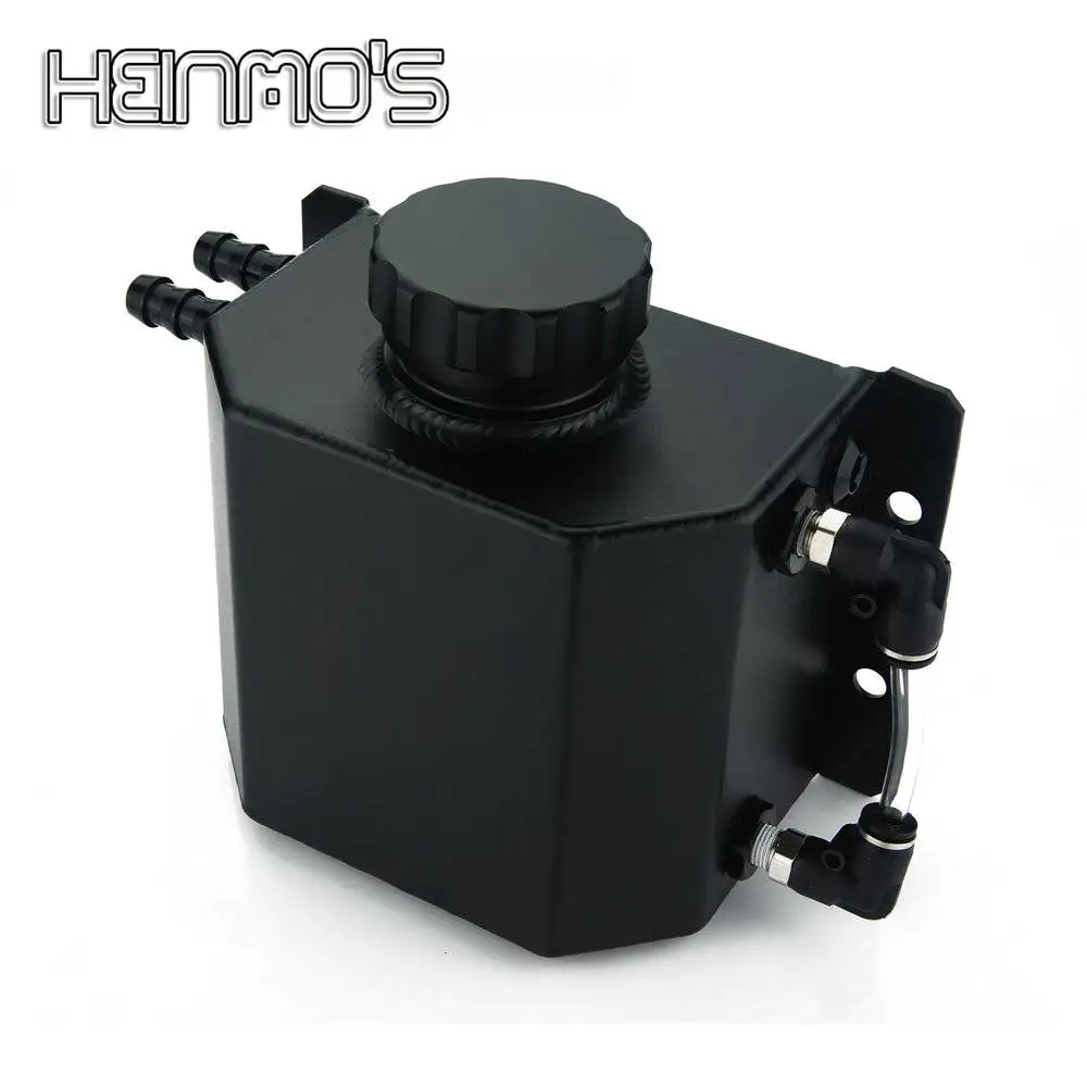 

Universal 1L Aluminum Oil Catch Can Reservoir Tank With Drain Plug Breather 1000ML Oil Tank Fuel Tank Modified Car Accessories