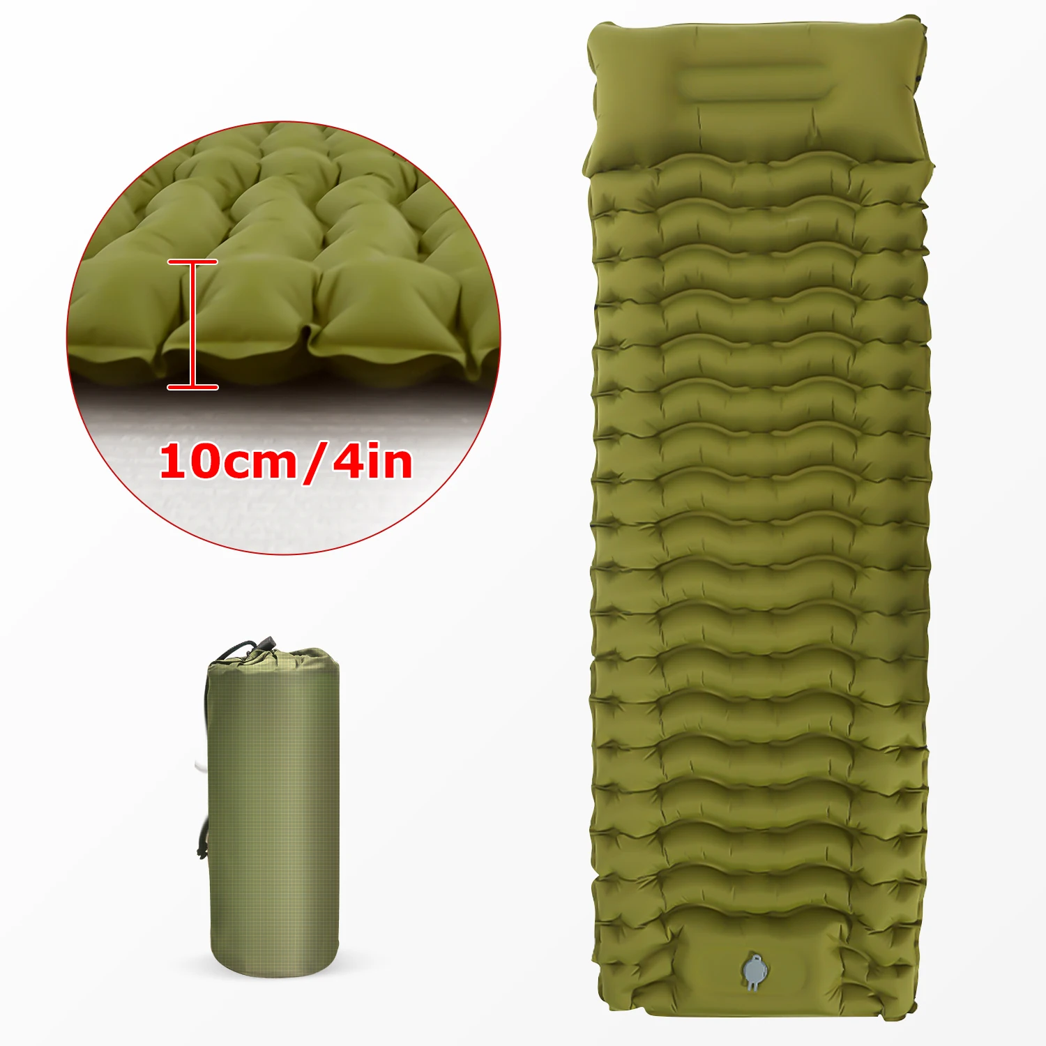 

Ultralight Camping Built-in Pump For Pad Backpacking Mat With Hiking Mattress Pillow Thicken Sleeping Outdoor Inflatable Air