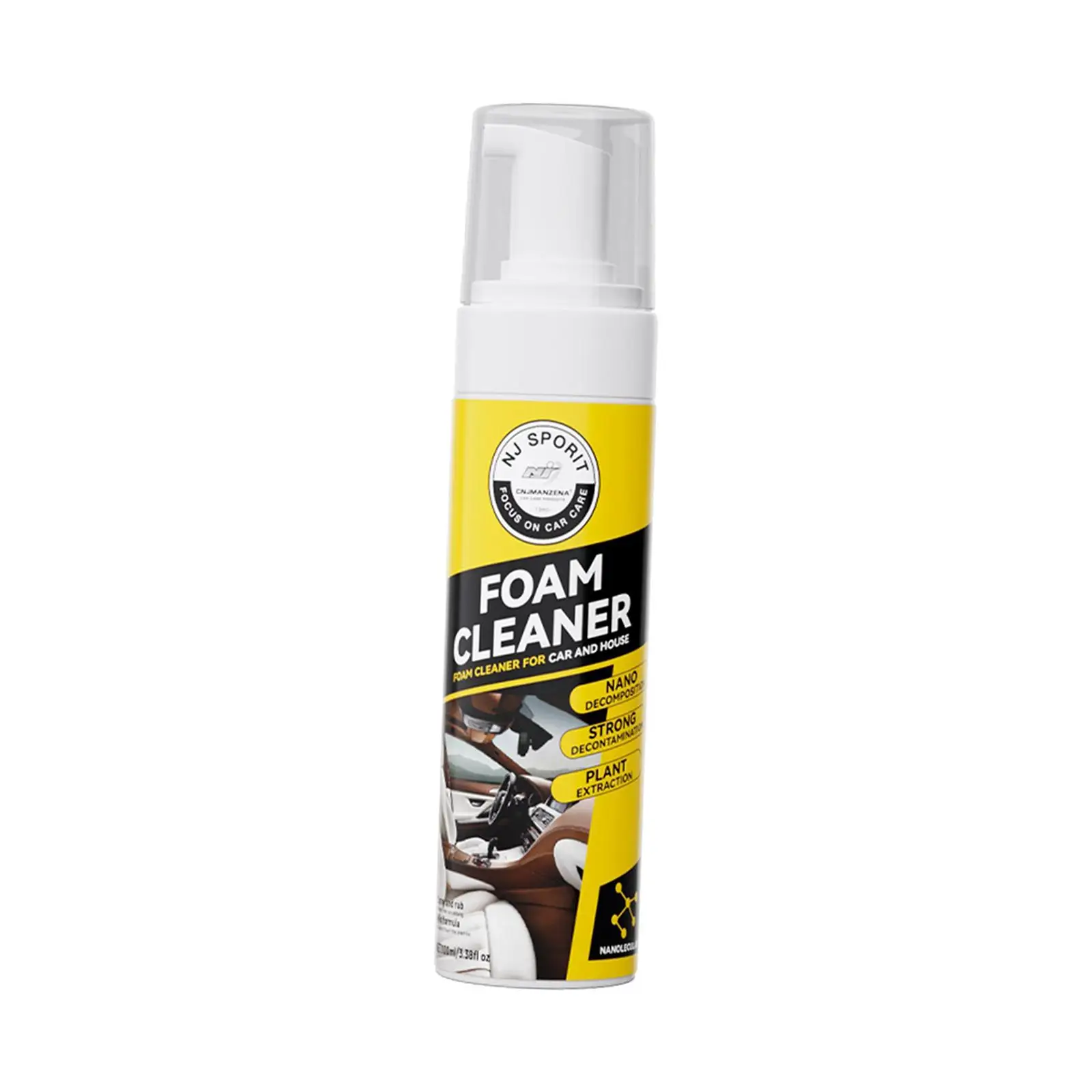 

Car Foam Cleaner 200ml Remove Fingerprints Portable Household Cleaning Spray