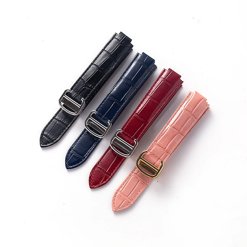 

Calf leather strap, precision parts, high-grade bamboo pattern instead of blue balloon, Cartier series strap