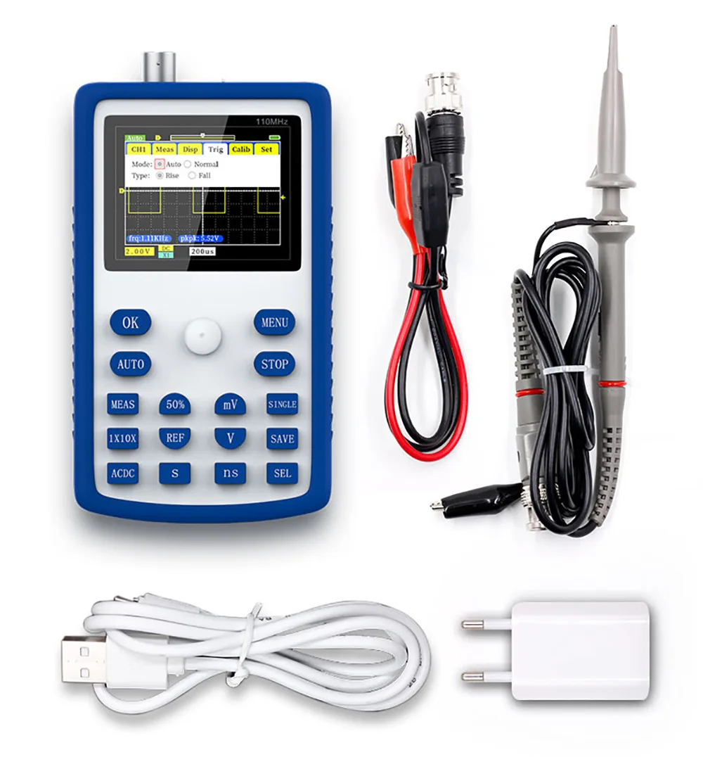 

FNIRSI 1C15+ handheld small oscilloscope portable digital oscilloscope frequency converter detection for auto repair SUNDIO