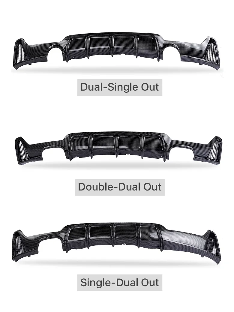 Для BMW 4 серии F32 F33 F36 2014-2020 MP Диффузор заднего бампера из углеродного волокна M Sport