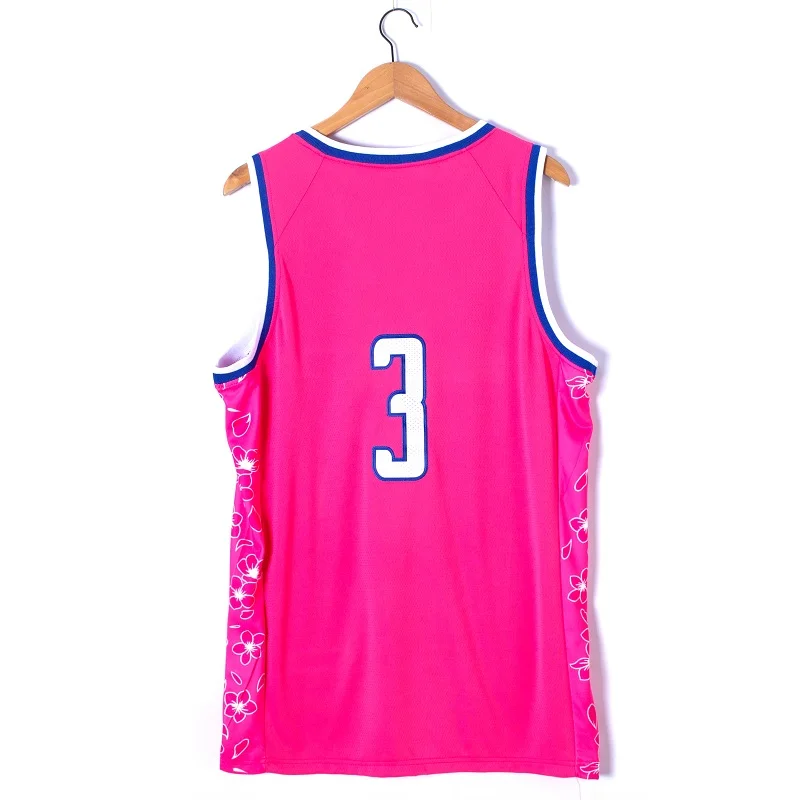 

Customized Basketball Jersey Choose Your Favorite Name Logo Pattern No.3 Mesh Embroidery Gym Sports Jump Shot Training Tops