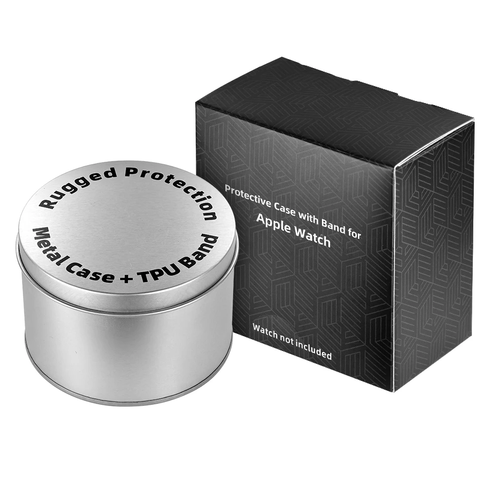 40mm 41mm 44mm 45mm 49mm Modification Kit For Apple Watch Series7 8 Ultra Metal Case Rubber Band For iWatch SE 6 5 4 3Men Sport