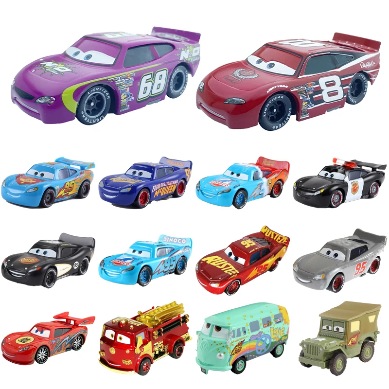 

New McQueen Disney Pixar cars 2 3 Lightning Matt Jackson Storm Ramirez 1:55 Alloy Pixar Car Metal Diecast Car Kid Boy Toy Gift