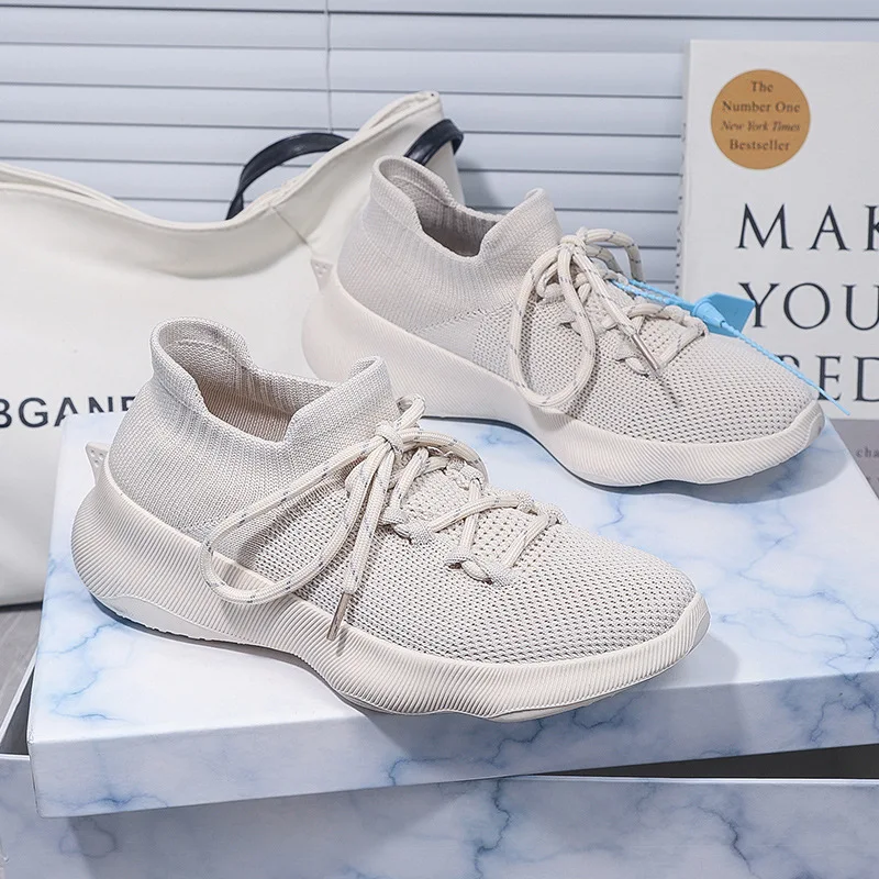 2022 Spring New Net Red Explosive Shark Tail Breathable Men's Shoes Casual Sports Couple Shoes Mesh Weaving Women's Shoes