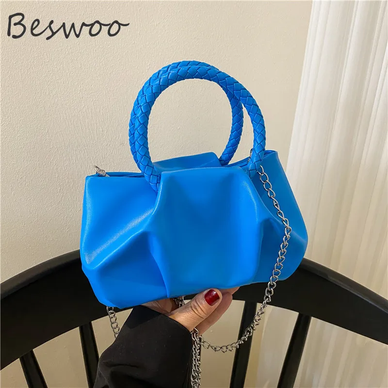 

Модная сумка через плечо со складками, роскошная сумка в форме облака, женские кошельки и сумочки с маленьким дизайном, сумки через плечо дл...