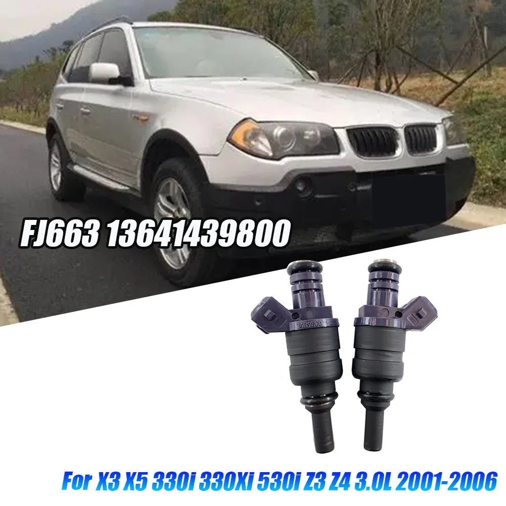 Форсунка топливного инжектора FJ663 13641439800 для BMW X3 X5 330I 330Xi 530I Z3 Z42001-2006 3.0L 13537546244 2 шт.
