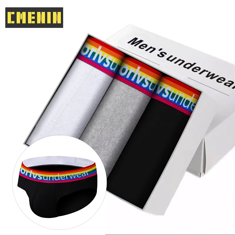 

3 шт., мужские трусы джоки из хлопка, с бедрах