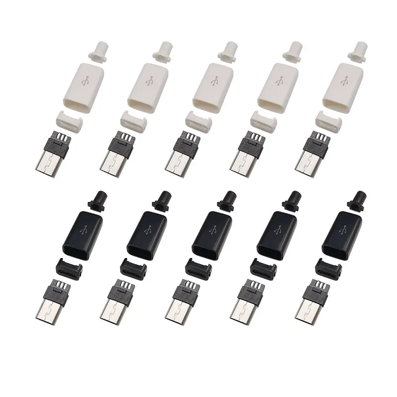 

Набор разъемов Micro USB 10 шт. белый черный