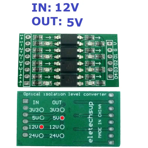 4ch 3,3 V 5V 12V Цифровой фотомодуль PNP/NPN для оптической изоляционной платы NPN