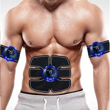 EMS 복부 벨트, ABS 자극기, 펄스 근육 트레이너, 팔 및 다리 훈련, 사무실 가정 체육관 피트니스 장비, USB 충전식