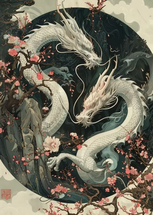 

Художественный постер "Японский пейзаж" на холсте