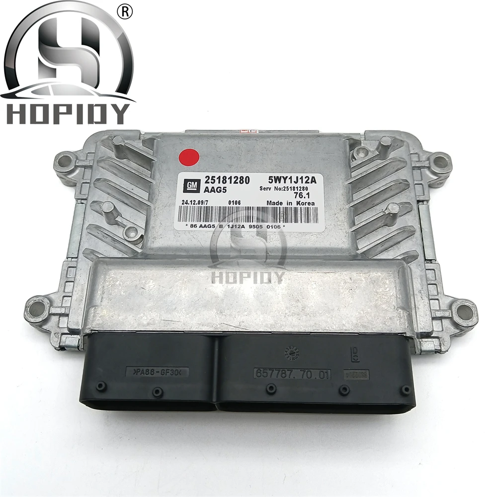 

ECU 25181280 5WY1J12A для Chevrolet Cruze 2011 автоматический двигатель 1,8