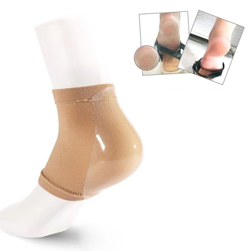 

1 Pair Heel Protectors Socks Anti Crack Feet Massager Tool Silicone Moisturizing Gel Heel Socks Cracked Foot Skin Care Tool