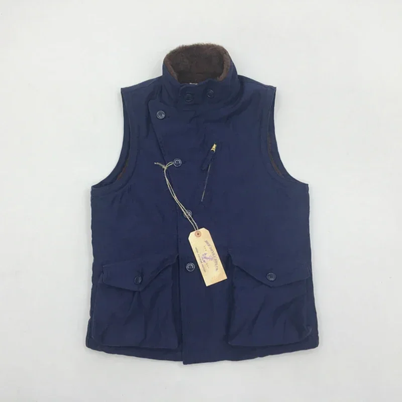 Зимний жилет-авиатор BOB DONG мужской жилет с воротником-стойкой в байкерском стиле