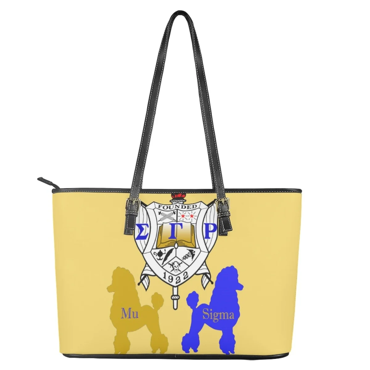 Elegant Handbags Women 2023 Luxury Shoulder Bags Sigma Gamma Rho Design Pattern PU Leather Ladies Tote Bags Top-Handle Drop Ship