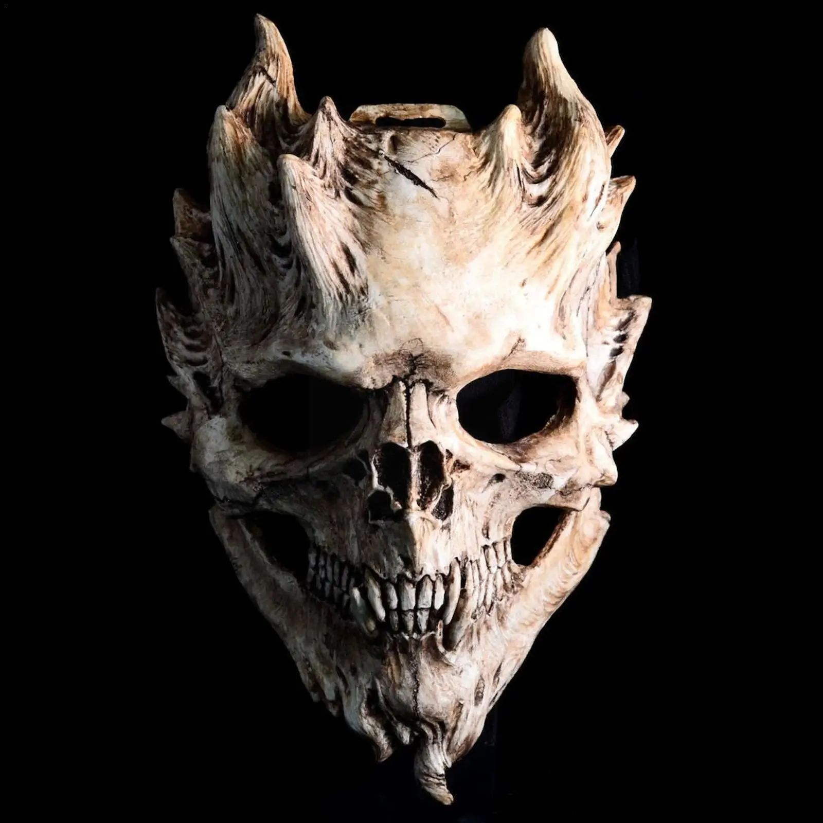 

Ужасная маска на Хэллоуин, скелет, череп, воин, маска смерти, ужас, череп, маска для вечеринки, демон 2022, маски, маскарадный череп S6Y3
