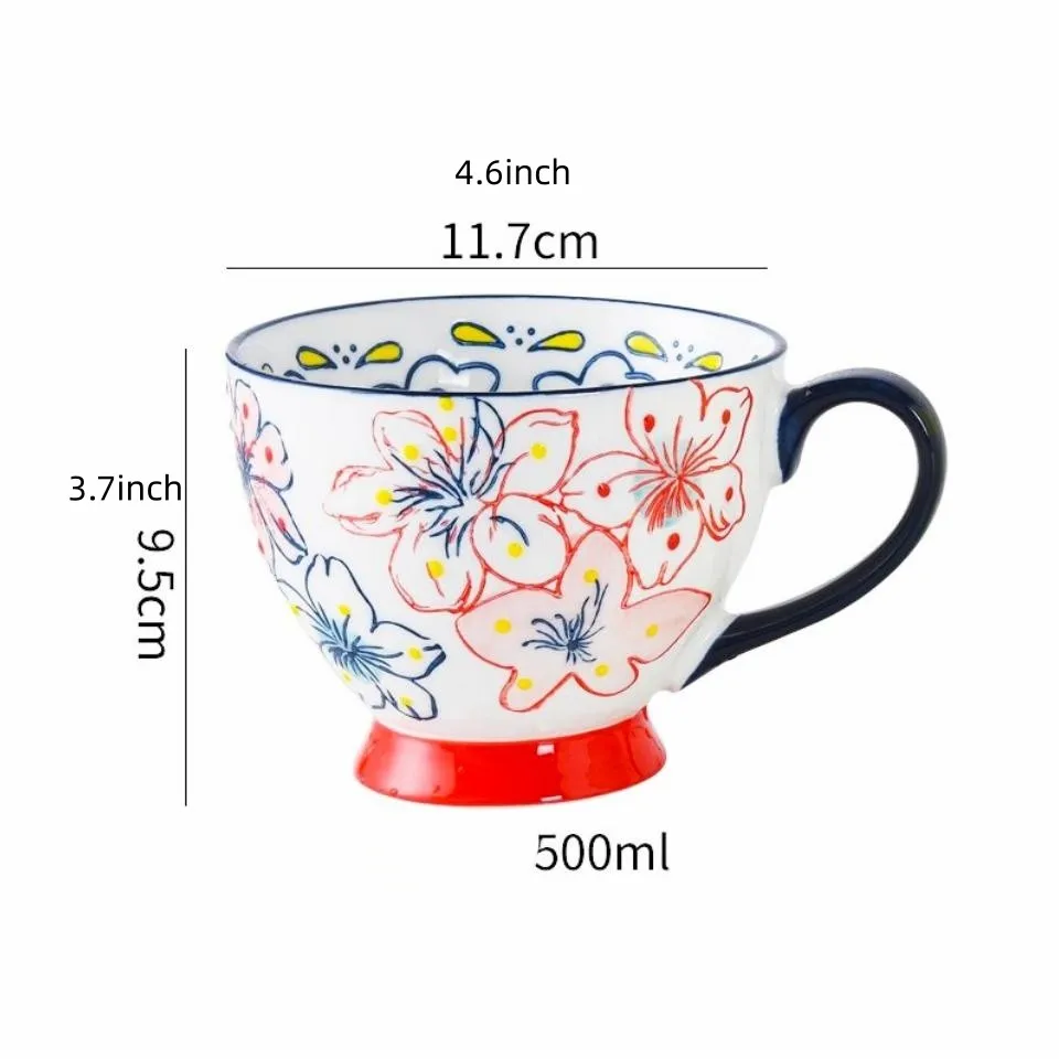 

Drinkware Breakfast Mugs Tumbler Gifts Sexy Flower Coffee Cups European Style Originality Christmas Ceramics Cup Tazas
