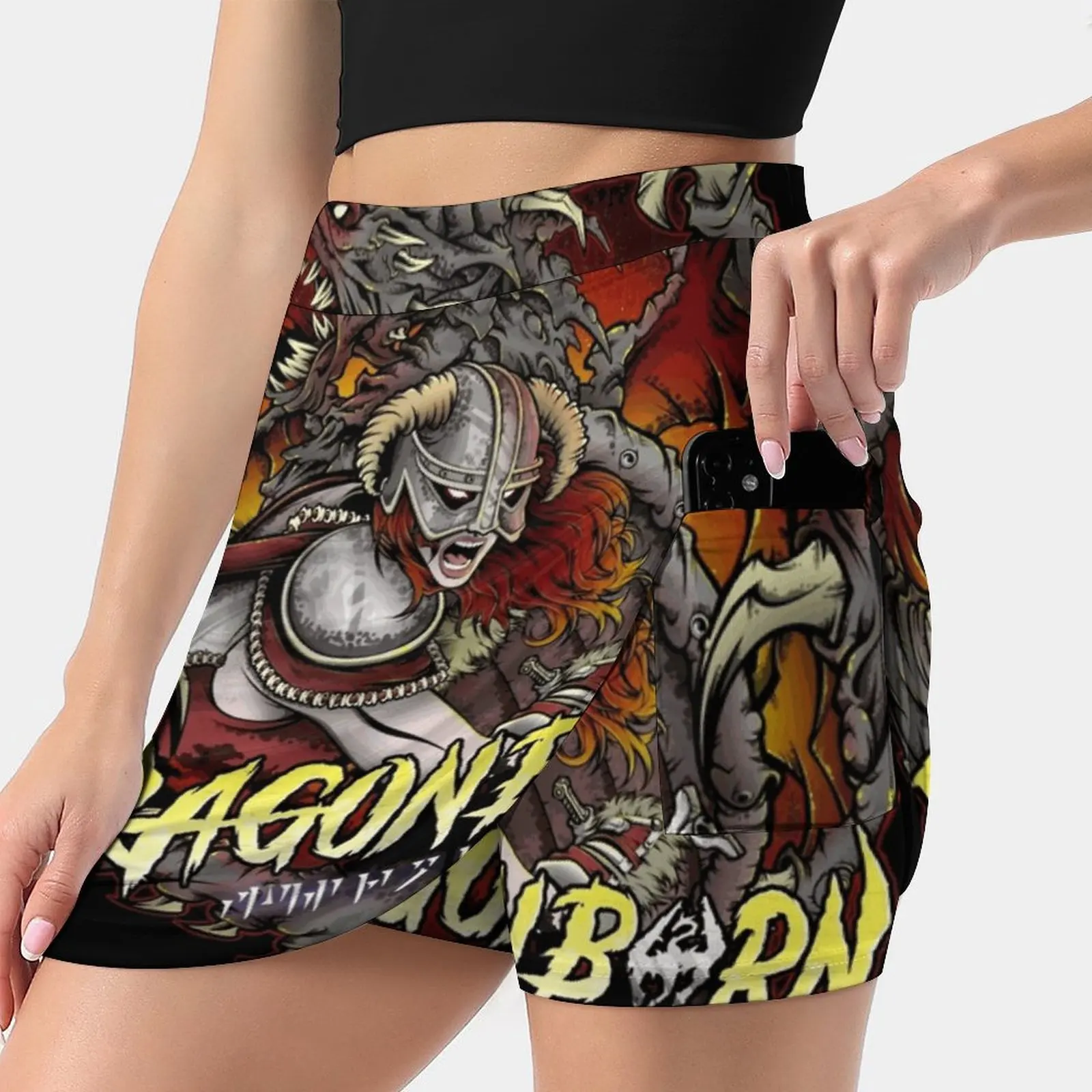 

Dragonborn Summer Women'Sshorts Skirt 2 In 1 Fitness Yoga Skirt Tennis Skirts Skyrim The Elder Scrolls Skyrim Tesv Bethesda