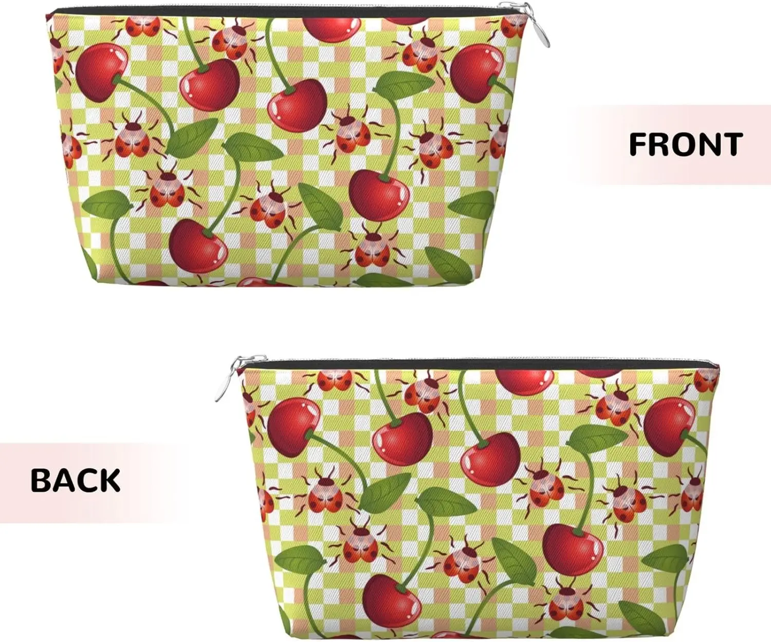 Женская косметичка Cherries and Ladybirds дорожный размер туалетные принадлежности