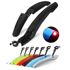 Крыло для горного велосипеда с задним фонарем, колеса 26 дюймов, регулируемые передниезадние велосипедные Крылья щитка, быстросъемные детали