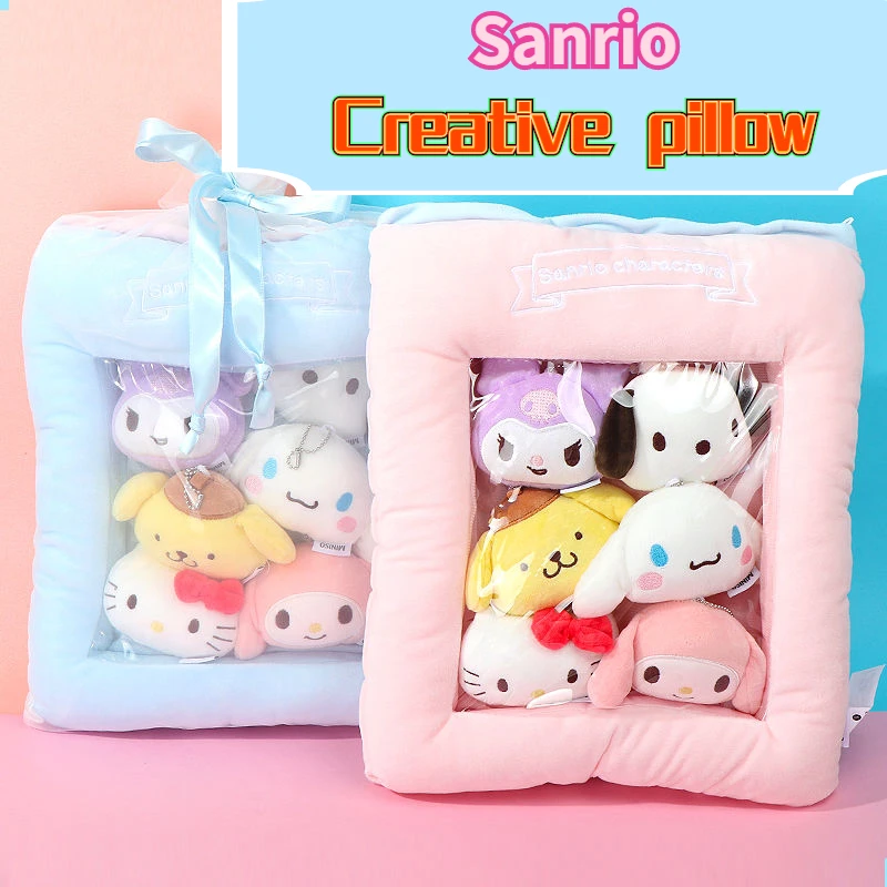 

Miniso Sanrio Cinnamoroll Creative Cushion Pillow Cute Gift Pillow Pokemon Plush Anime birthday gifts comfortable sofa toys