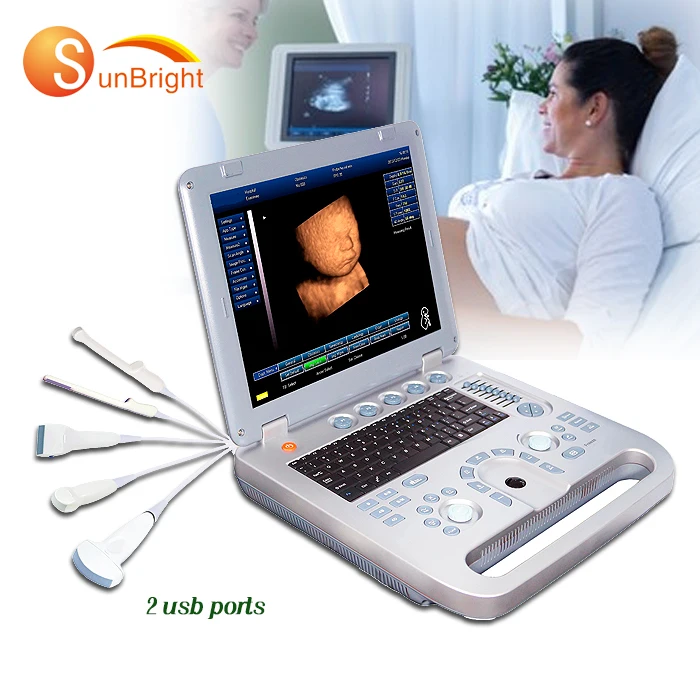 

Cheap Ecograph Portable Black and White 3D color ultrasound machine medical