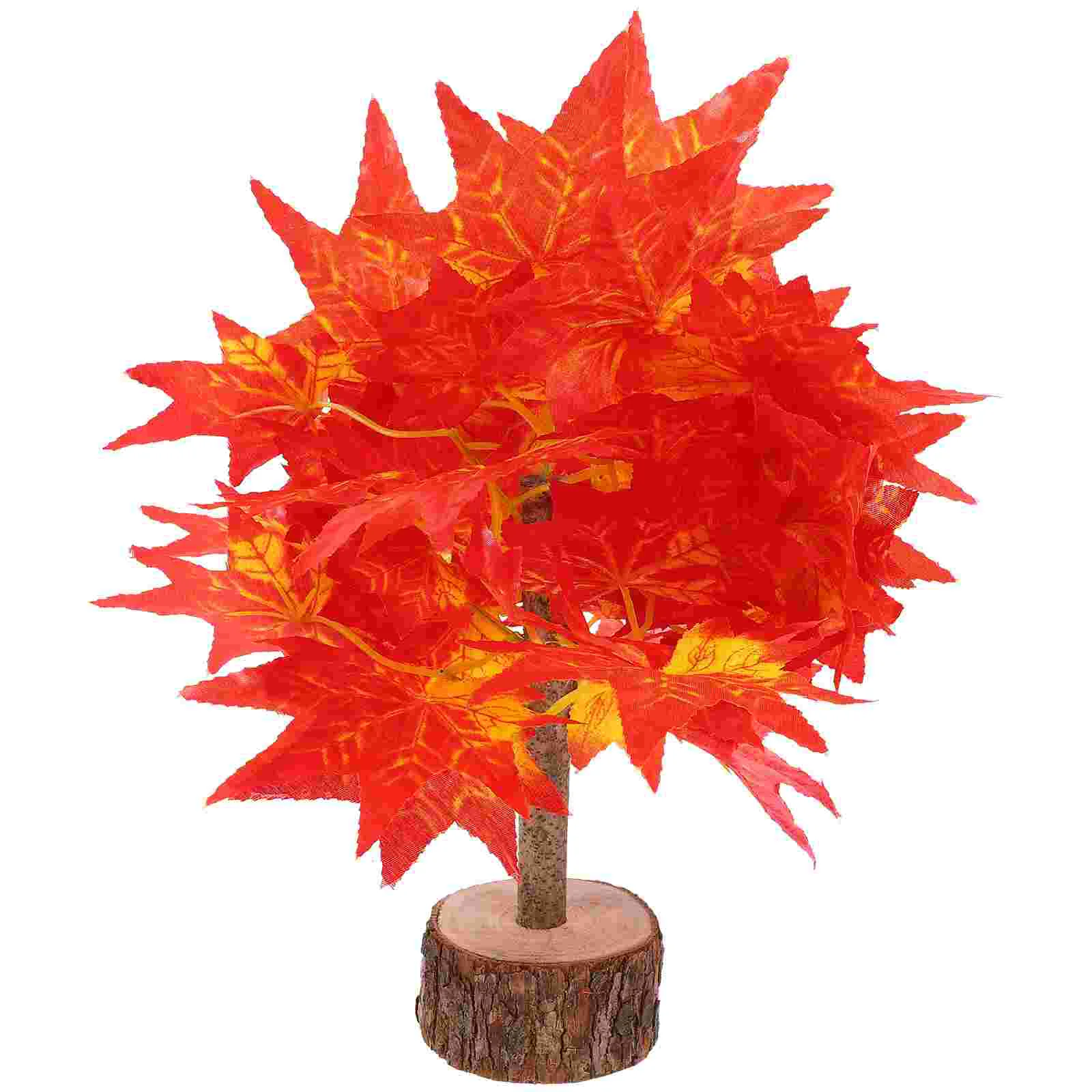 

Simulated Maple Artificial Tree Model Decorative Plant Fake Faux Bonsai Plants Home