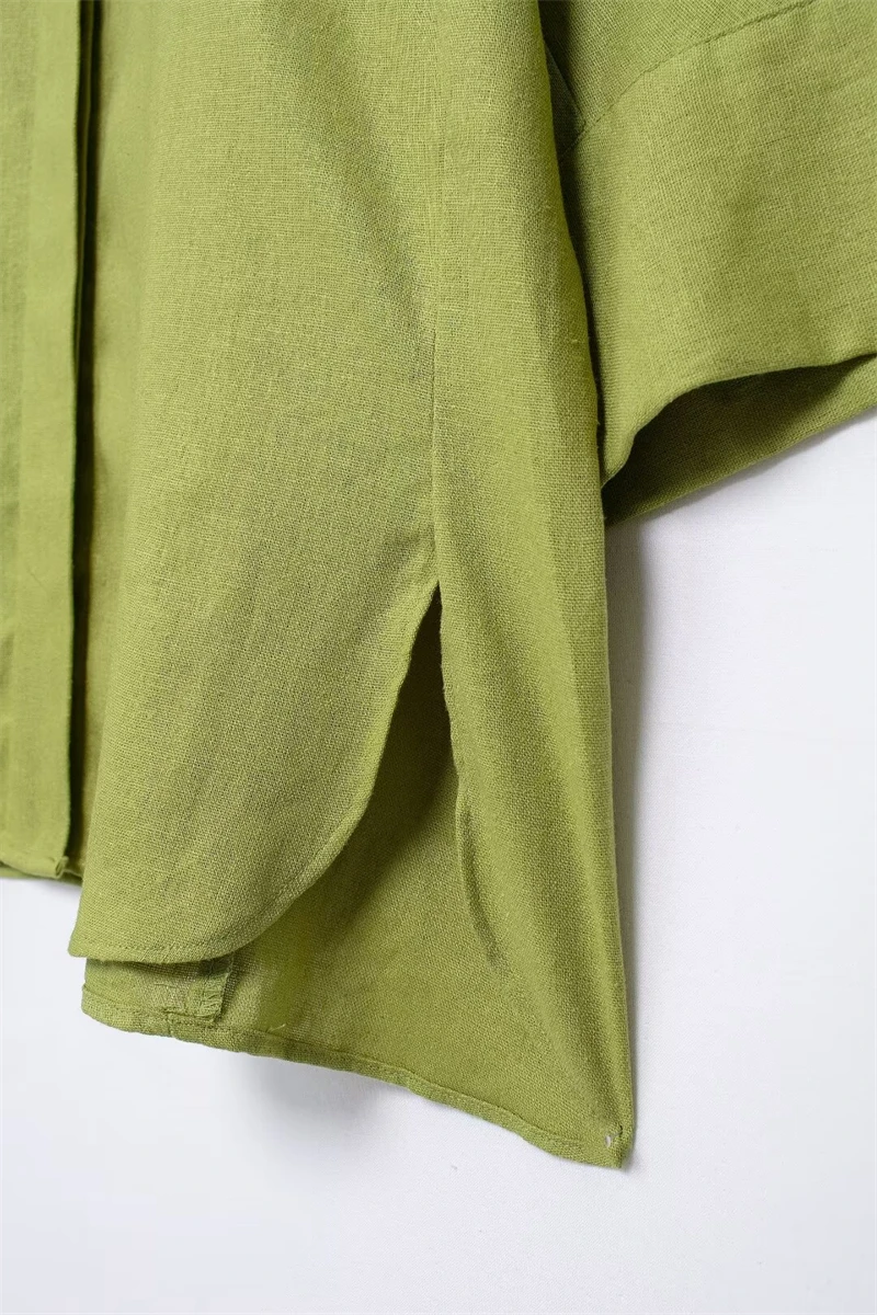 Женский льняной костюм Новое поступление весна-лето 2024 бесплатный комплект