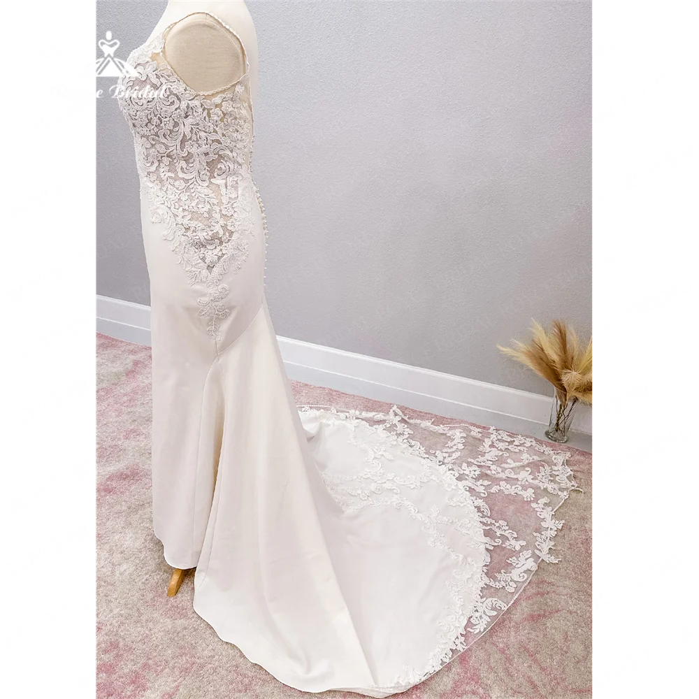 Roycebridal В-образный вырез свадебное платье