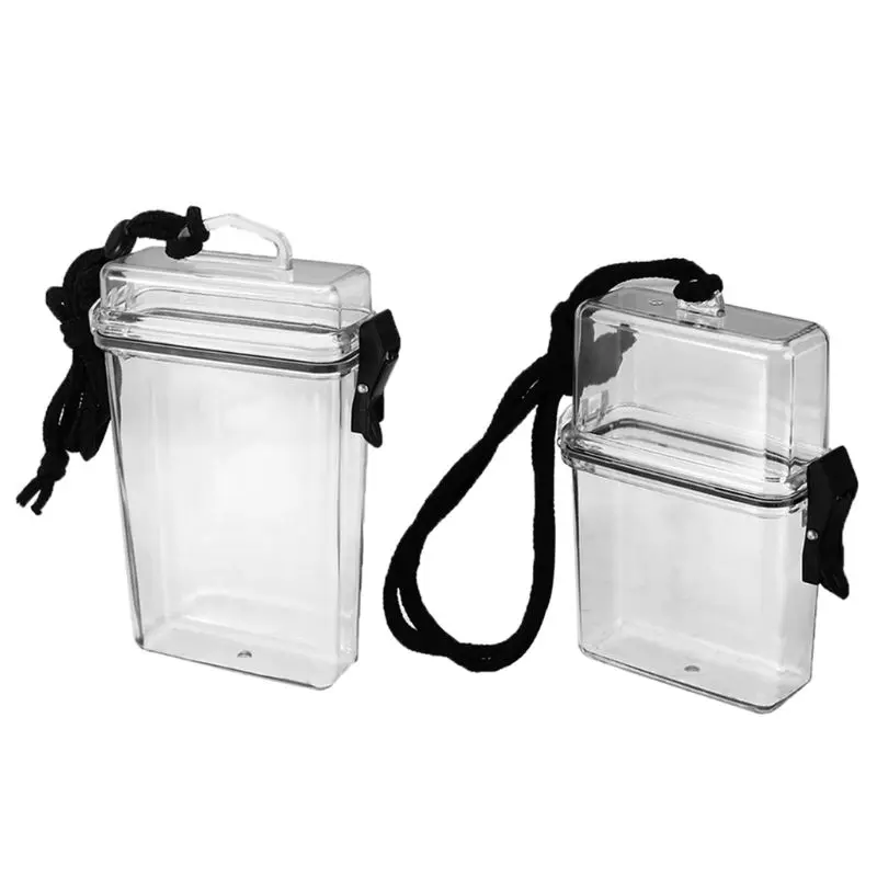 

Waterproof Cigarette Case Pack Holder Box Convenient Lanyard Hang Around Neck