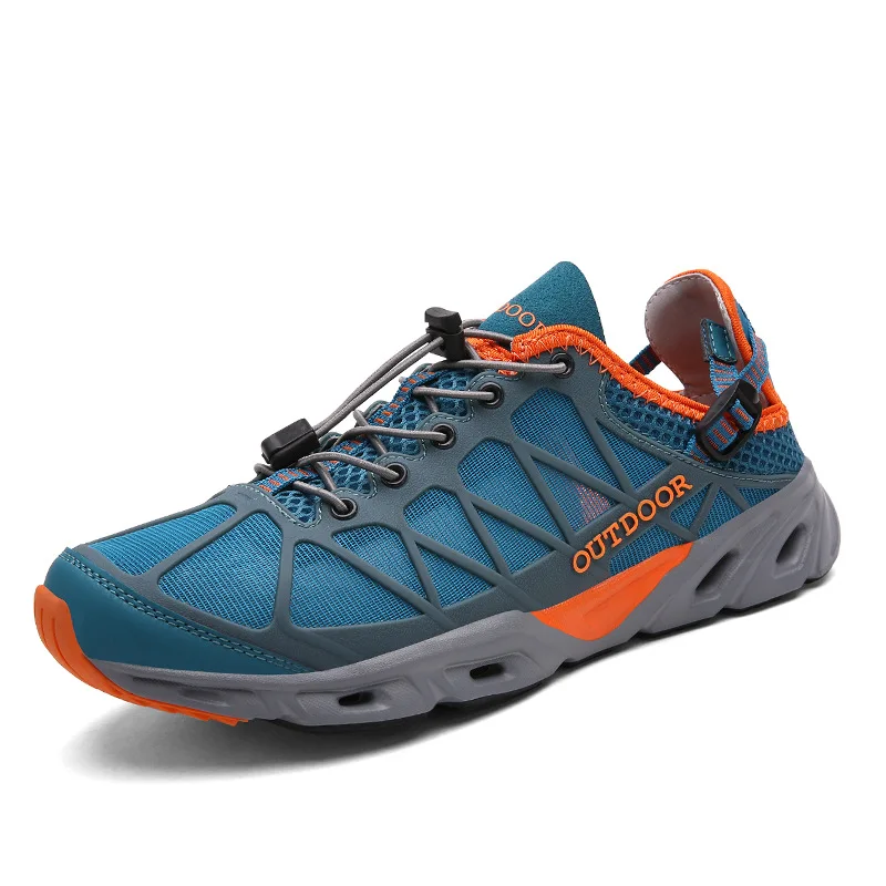 

2023 Autumn Couple Outdoor Fishing Hiking Shoes Breathable Non-slip Water Sneaker Size 35 Trekking Mountain Shoes Climbing Boots