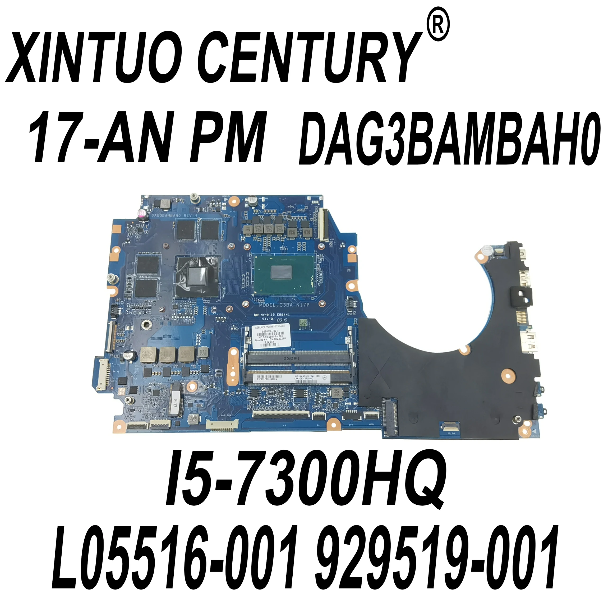 

Материнская плата для ноутбука HP OMEN 17-AN 17T-AN DAG3BAMBAH0 с фрезами DDR4 929519, 929519-001, 501/601