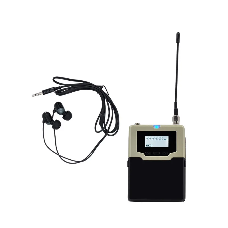 Receiver for Professional Ear-return Stage Performance Wireless Singer Band Rehearsal Return Ear-type Ear-hook Monitoring System