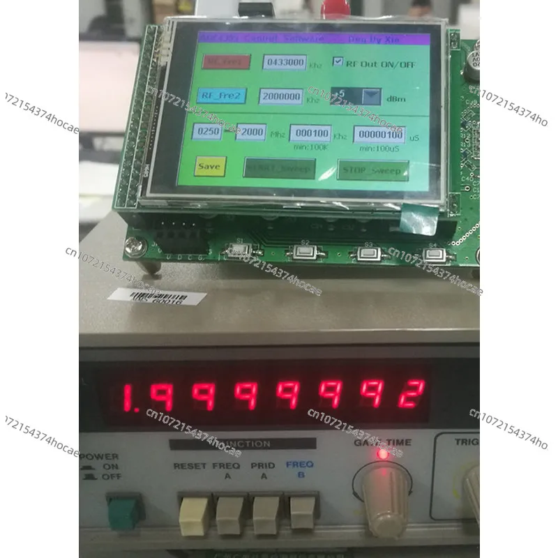 Модуль ADF4355 сенсорный цветной экран радиочастотный источник сигнала VCO