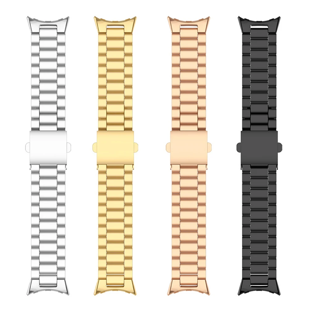 

3-Heads Stainless Steel Watchband For Google Pixel Watch Strap Band Replacement