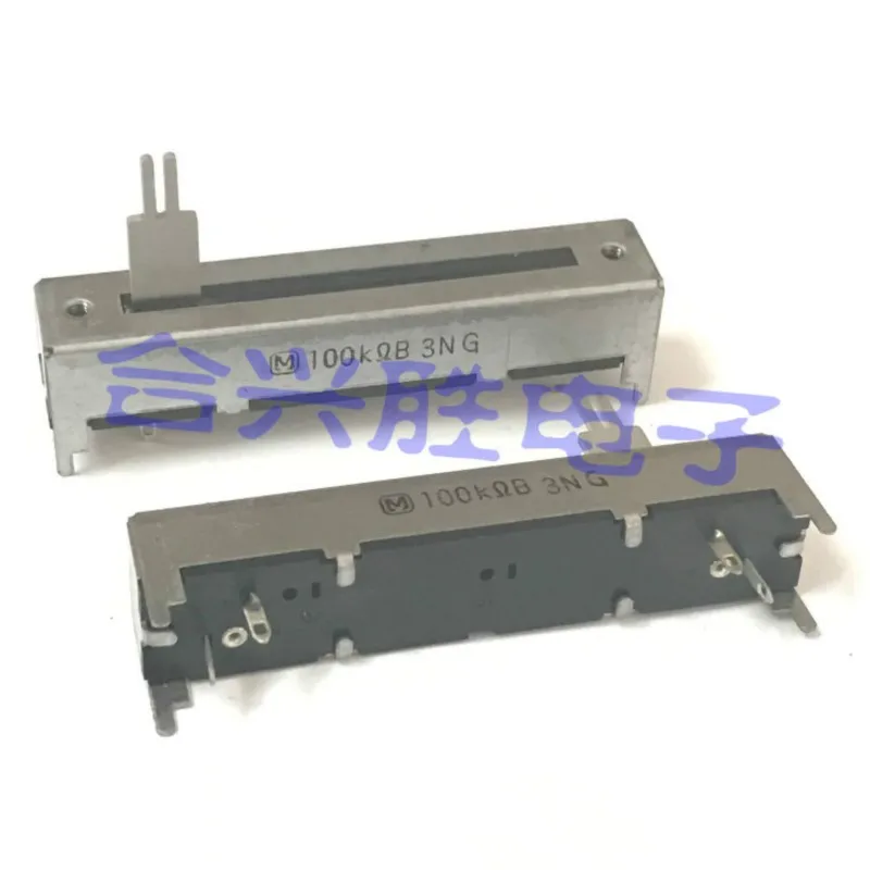 

1 шт., 7,5 см, скользящий потенциометр, одиночный смеситель B100K, прямой слайдер, регулятор громкости, потенциометр