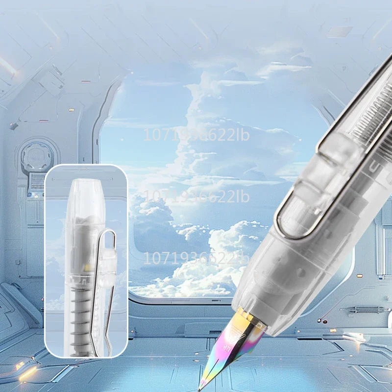 Новая перьевая ручка Lanbitou 3088A выдвижная пластиковая EF F с чернилами для письма