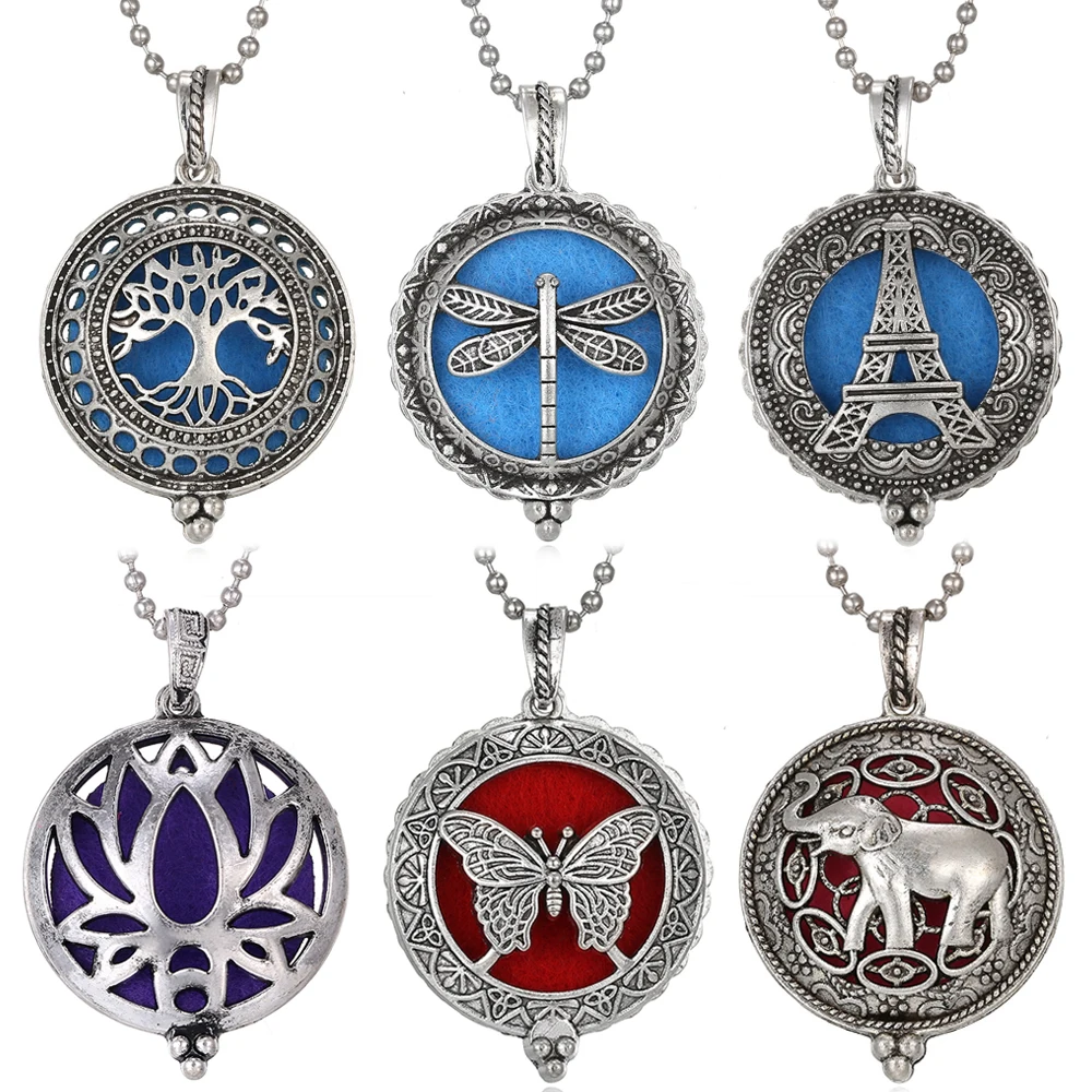 Ароматерапия эфирное масло диффузор ожерелье цветок дерево животное медальон