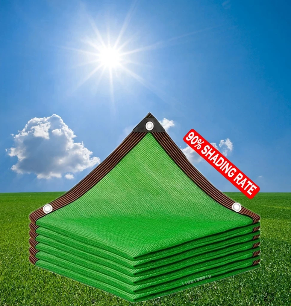 

12 Pin Sun Shading Ratio 90% Anti-UV HDPE Black Balcony Garden Greenhouse Succulents Pool Sunshade Sun Shade Netting