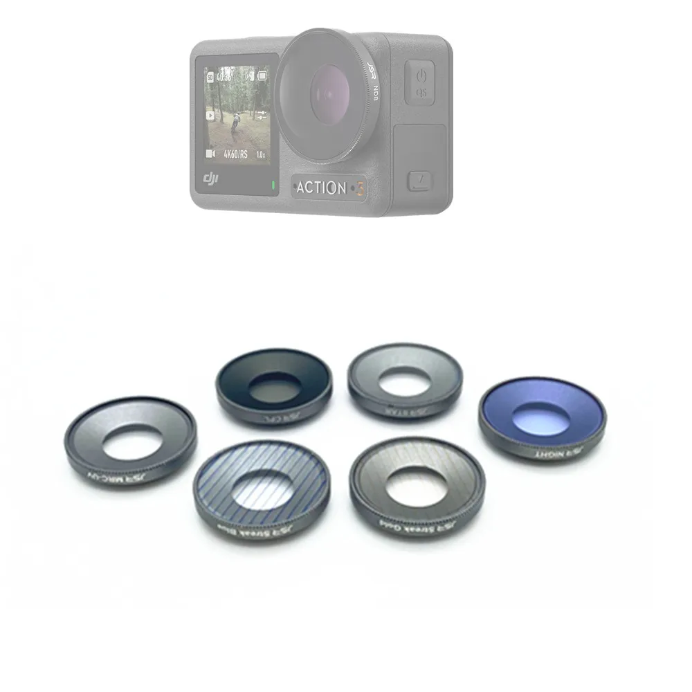 

Glass UV CPL Star 15X Gold Blue Streak Night Lens Filter Protector Cap for DJI Osmo Action 3 Drone Gimbal Action3 Camera