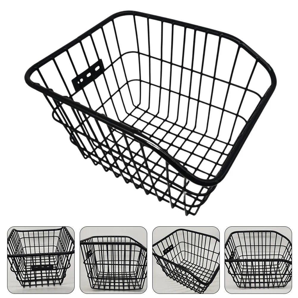 

Bicycle Basket Scooter Decor Metal Bike Rear Bicycles Children Cycling Kid Part
