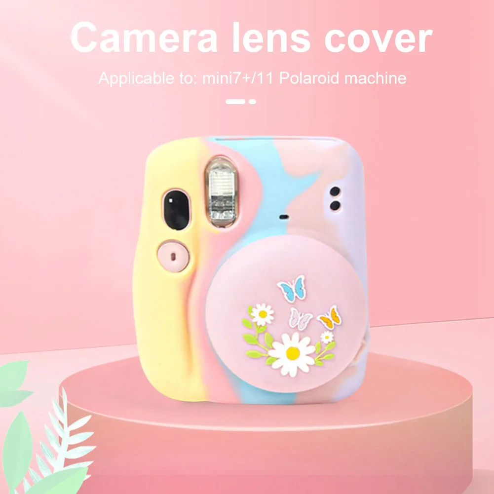

Силиконовый защитный чехол для объектива камеры защита от царапин мягкая защита от пыли аксессуары для объектива камеры Fujifilm Instax Mini7 +/1