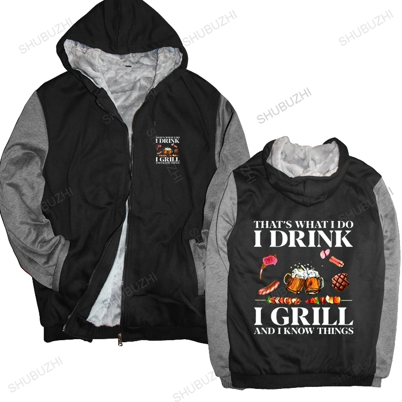 

That's What I Do Drink Grill And Know Things hoodie Barbecue Beer Beef Foods Funny Novelty Digital Print Tops