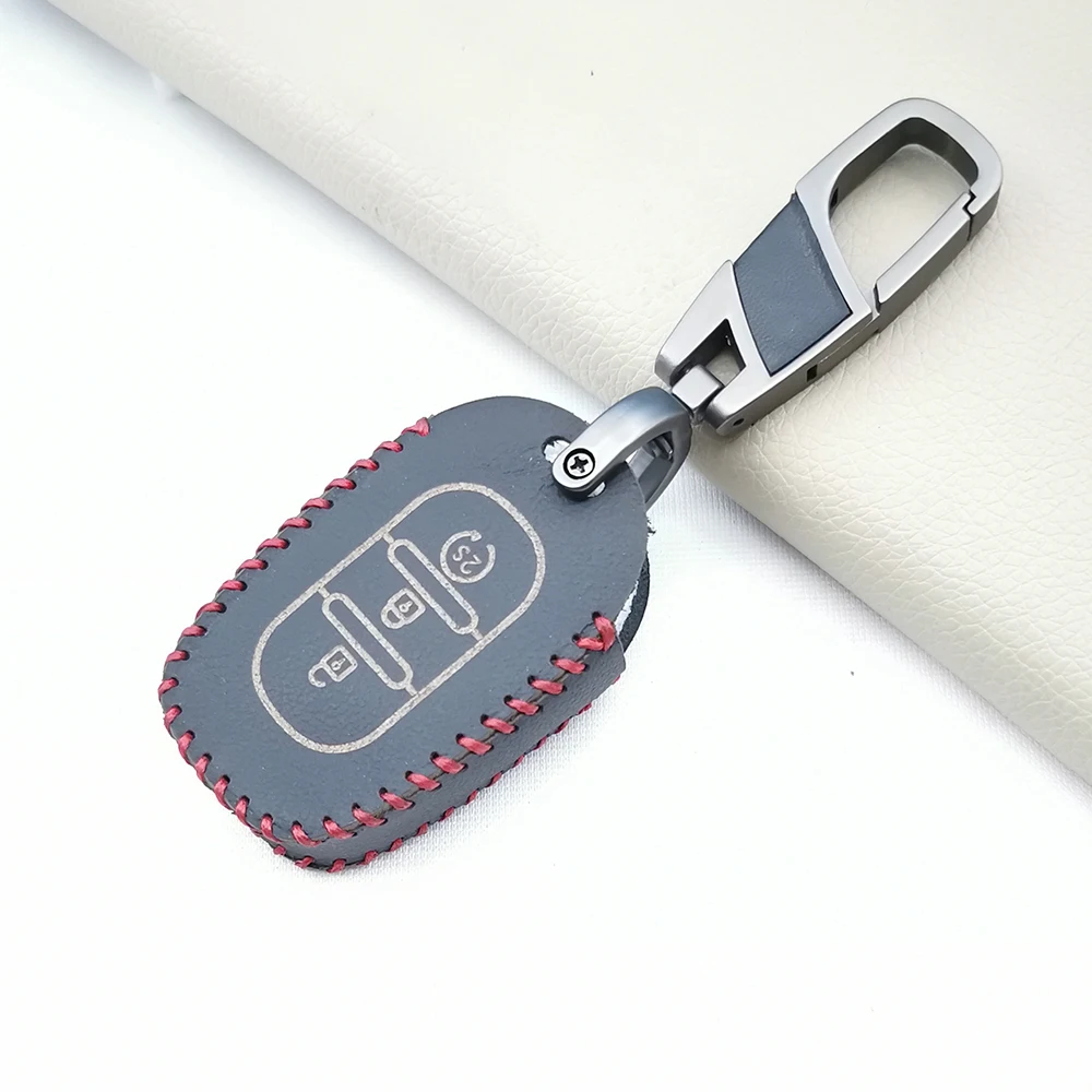 

Кожаный автомобильный чехол с 3 кнопками, аксессуар для Renault, Duster, Sandero, Logan, Clio, Captur, Laguna, Scenic 2016 и 2017