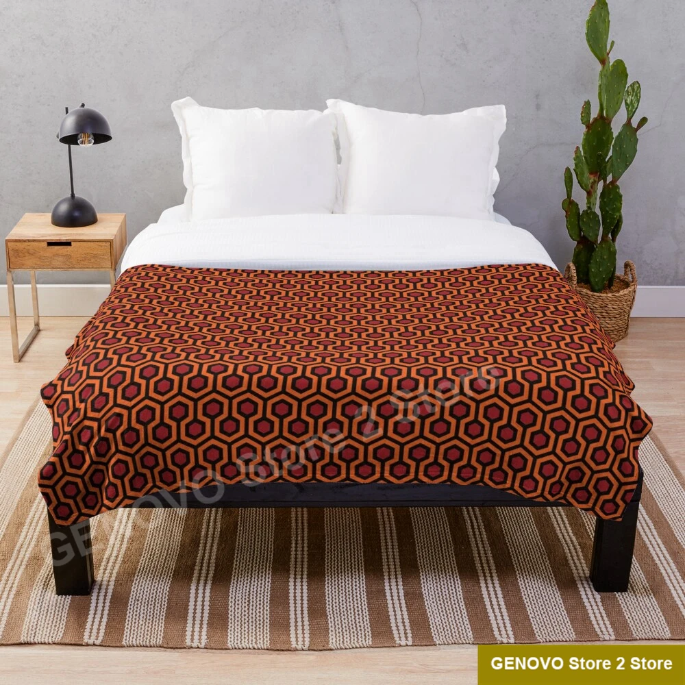 

The Shining Overlook Hotel large Carpet Pattern Blanket Print on Demand Decorative Sherpa Blankets for Sofa bed Gift