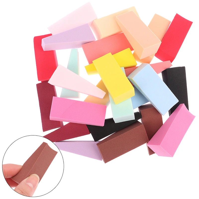 

50Pcs Triangle Makeup Sponge Puff Super Soft Beauty Blender Cosmetic Puffs Liquid Foundation Wet and Dry Makeup Tools for Girls